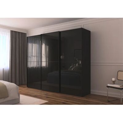 Rauch Scale-DUO - Schwarz Glas - Wardrobe Rauch Scale-DUO - Schwarz Glas - Wardrobe