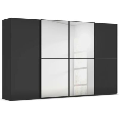 RAUCH - Scale-DUO - Schwarz - Glas Schwarz - Schwebetürenschrank RAUCH - Scale-DUO - Schwarz - Glas Schwarz - Schwebetürenschrank
