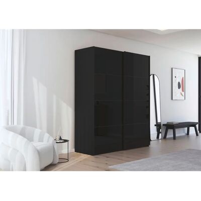 RAUCH - Scale-FYRA - Schwarz - Glas Schwarz - Wardrobe RAUCH - Scale-FYRA - Schwarz - Glas Schwarz - Wardrobe
