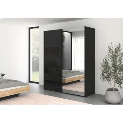 rauch BLACK - SCALE-FYRA - Schwarz - Glas Schwarz - Wardrobe rauch BLACK - SCALE-FYRA - Schwarz - Glas Schwarz - Wardrobe