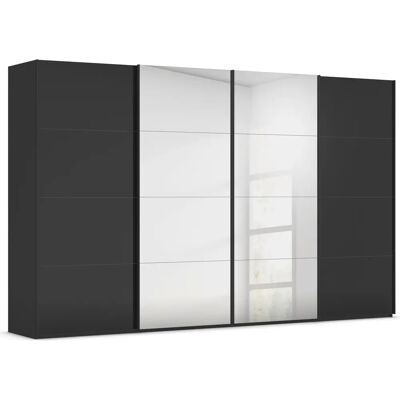 rauch - Scale-FYRA - Schwarz - Glasfront - Schwebetürenschrank rauch - Scale-FYRA - Schwarz - Glasfront - Schwebetürenschrank