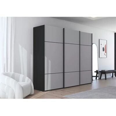 rauch BLACK - Scale-TRIO - grau - glas seidengrau matt - Schrank rauch BLACK - Scale-TRIO - grau - glas seidengrau matt - Schrank