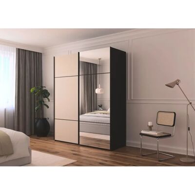 RAUCH - SCALE-TRIO - Schwarz - Schwebetürenschrank RAUCH - SCALE-TRIO - Schwarz - Schwebetürenschrank