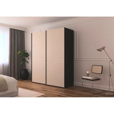 RAUCH - SCALE-FYRA - Schwarz Glas champagner matt - Wardrobe RAUCH - SCALE-FYRA - Schwarz Glas champagner matt - Wardrobe