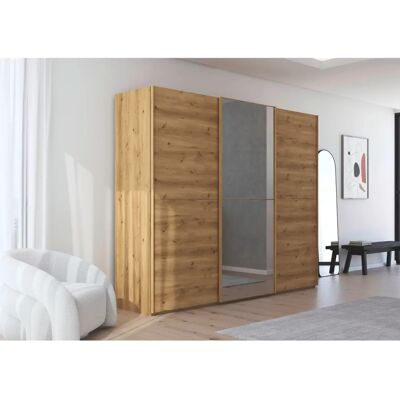 RAUCH - Scale-DUO - Asteiche - 3 Schwebetüren - Kleiderschrank RAUCH - Scale-DUO - Asteiche - 3 Schwebetüren - Kleiderschrank