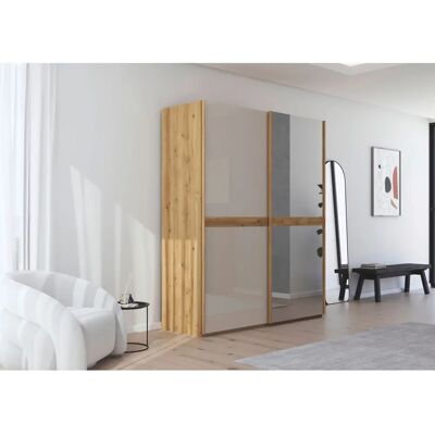 Rauch Scale-LINE Braun-Asteiche Schwebetürenschrank Rauch Scale-LINE Braun-Asteiche Schwebetürenschrank