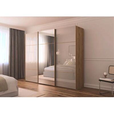 RAUCH - Scale-TRIO - Asteiche - Glas Fango - Wardrobe RAUCH - Scale-TRIO - Asteiche - Glas Fango - Wardrobe