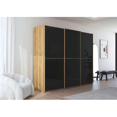 RAUCH - Scale-DUO - Asteiche - Glas Schwarz - Wardrobe RAUCH - Scale-DUO - Asteiche - Glas Schwarz - Wardrobe