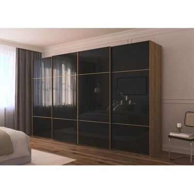 RAUCH - Scale-TRIO - Asteiche - Glas Schwarz - Schrank RAUCH - Scale-TRIO - Asteiche - Glas Schwarz - Schrank