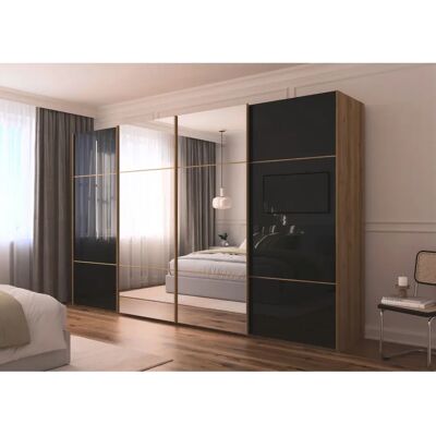 RAUCH - Scale-TRIO - Asteiche - Glas Schwarz - Schrank RAUCH - Scale-TRIO - Asteiche - Glas Schwarz - Schrank
