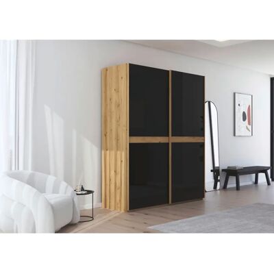Rauch - Scale-LINE - Asteiche - Glas Schwarz - Schrank Rauch - Scale-LINE - Asteiche - Glas Schwarz - Schrank