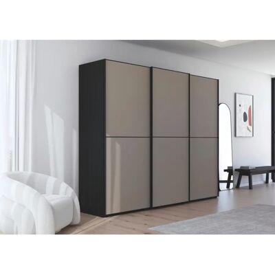 RAUCH - Scale-DUO - Schwarz - Glas Fango Matt - Schrank RAUCH - Scale-DUO - Schwarz - Glas Fango Matt - Schrank