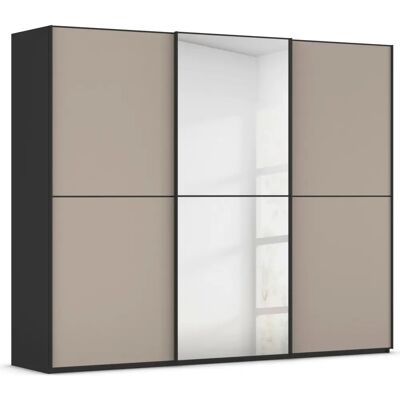 RAUCH - Scale-DUO - Schwarz - Glas Fango matt - Wardrobe RAUCH - Scale-DUO - Schwarz - Glas Fango matt - Wardrobe