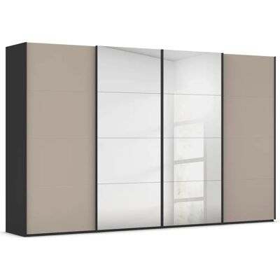 rauch BLACK - Scale-FYRA - Schwarz Glas matt - Kleiderschrank rauch BLACK - Scale-FYRA - Schwarz Glas matt - Kleiderschrank