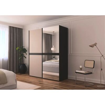Rauch BLACK - Scale-LINE - beige - glas fango matt - Wardrobe Rauch BLACK - Scale-LINE - beige - glas fango matt - Wardrobe