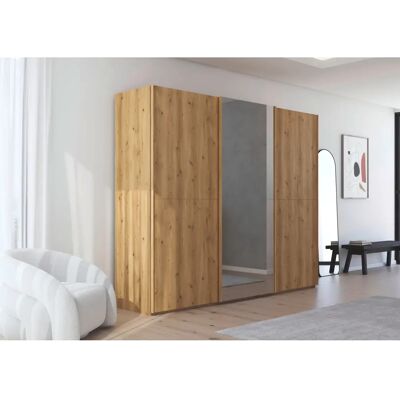 RAUCH - Scale-WOOD - Braun Asteiche massiv - Kleiderschrank RAUCH - Scale-WOOD - Braun Asteiche massiv - Kleiderschrank