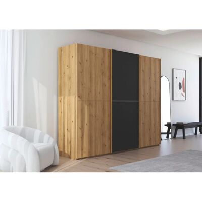 RAUCH - Scale-WOOD - Glas matt - Asteiche massiv - Schrank RAUCH - Scale-WOOD - Glas matt - Asteiche massiv - Schrank