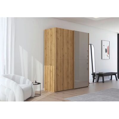 RAUCH - Scale-WOOD - Eiche massiv - Glas Fango - Wardrobe RAUCH - Scale-WOOD - Eiche massiv - Glas Fango - Wardrobe