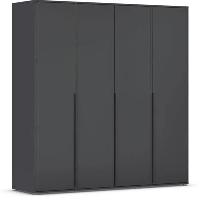 Rauch Nagata Kleiderschrank - 4-türig, Grau, Viel Stauraum Rauch Nagata Kleiderschrank - 4-türig, Grau, Viel Stauraum