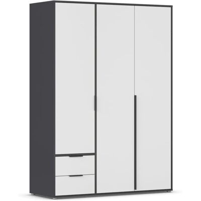 Rauch Nagata Kleiderschrank - 3 Türen, 4 Böden, 2 Schubladen - Garderobe Rauch Nagata Kleiderschrank - 3 Türen, 4 Böden, 2 Schubladen - Garderobe
