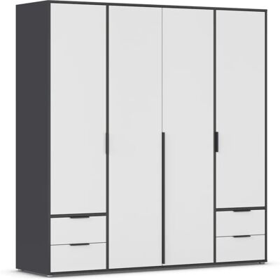 Rauch Nagata Kleiderschrank - 4-Tür Schrank mit Böden Rauch Nagata Kleiderschrank - 4-Tür Schrank mit Böden