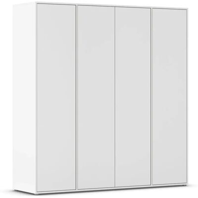 Rauch Nabila Kleiderschrank - 4-Türen, 187x53x194 cm, Weiß Rauch Nabila Kleiderschrank - 4-Türen, 187x53x194 cm, Weiß