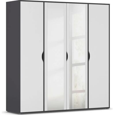 RAUCH NARAI Kleiderschrank mit Spiegel - 4-türig, verstellbare Regale RAUCH NARAI Kleiderschrank mit Spiegel - 4-türig, verstellbare Regale