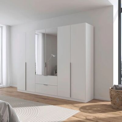 RAUCH Alpinweiß AGORDO Kleiderschrank - 6 Türen, 210cm hoch, moderner Hochglanz RAUCH Alpinweiß AGORDO Kleiderschrank - 6 Türen, 210cm hoch, moderner Hochglanz