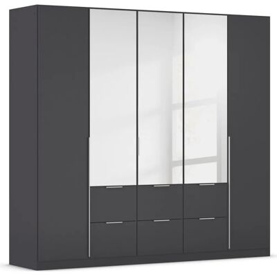 RAUCH AGORDO Kleiderschrank - Verstellbare Einlegeböden, Metallstangen, 5 Türen RAUCH AGORDO Kleiderschrank - Verstellbare Einlegeböden, Metallstangen, 5 Türen