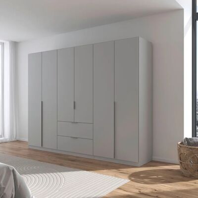 RAUCH AGORDO Kleiderschrank - Seidengrau, 6 Türen, 210cm H RAUCH AGORDO Kleiderschrank - Seidengrau, 6 Türen, 210cm H