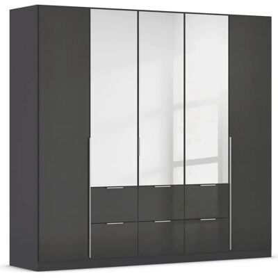 RAUCH Kleiderschrank AGORDO - 226x210x54 cm, 5 Türen, grau metallic - Kleiderschrank RAUCH Kleiderschrank AGORDO - 226x210x54 cm, 5 Türen, grau metallic - Kleiderschrank