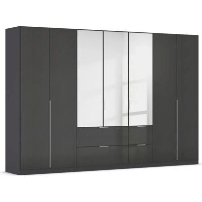 RAUCH Agordo Kleiderschrank - Hochglanz Grau, 7 Türen RAUCH Agordo Kleiderschrank - Hochglanz Grau, 7 Türen