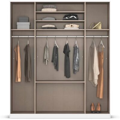 RAUCH Modell AGORDO Kleiderschrank - 4 Türen, 210cm hoch, verstellbare Böden RAUCH Modell AGORDO Kleiderschrank - 4 Türen, 210cm hoch, verstellbare Böden