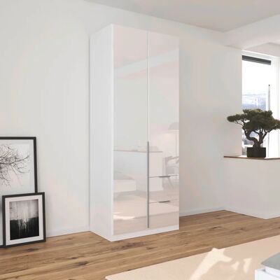 RAUCH AGORDO Kleiderschrank - 2 Türen, 229cm Hoch, 3 Böden, 1 Stange RAUCH AGORDO Kleiderschrank - 2 Türen, 229cm Hoch, 3 Böden, 1 Stange