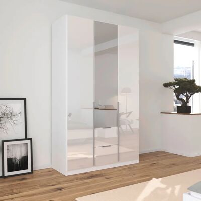 RAUCH Agordo Kleiderschrank mit Glasfront - 3-türiger Stauraum RAUCH Agordo Kleiderschrank mit Glasfront - 3-türiger Stauraum