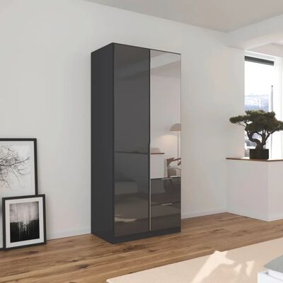 RAUCH Modell AGORDO Kleiderschrank mit Glasfront - Kleiderschrank RAUCH Modell AGORDO Kleiderschrank mit Glasfront - Kleiderschrank