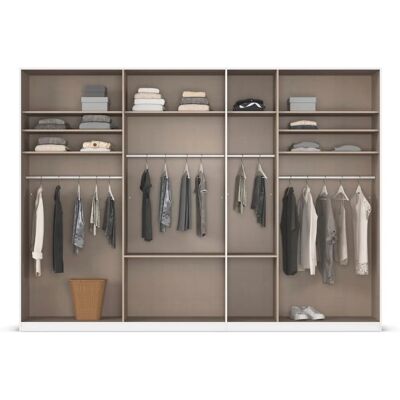 RAUCH Kleiderschrank Agordo - Seidengrau, 7 Türen, 315x229x54cm RAUCH Kleiderschrank Agordo - Seidengrau, 7 Türen, 315x229x54cm