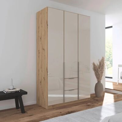 RAUCH Agordo Kleiderschrank - Glasfront - 3 Türen - Beige RAUCH Agordo Kleiderschrank - Glasfront - 3 Türen - Beige