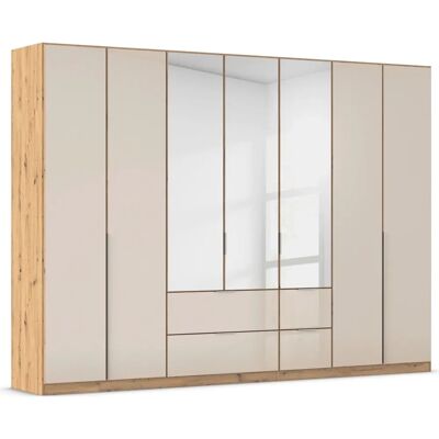 RAUCH Agordo Kleiderschrank mit Glasfront - 7-türig beiget RAUCH Agordo Kleiderschrank mit Glasfront - 7-türig beiget