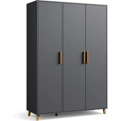 Rauch Shinjo Kleiderschrank - 3-türig, Grau Rauch Shinjo Kleiderschrank - 3-türig, Grau
