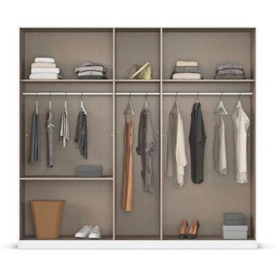 Kleiderschrank Koda Weiß - Drehtüren Kleiderschrank Koda Weiß - Drehtüren