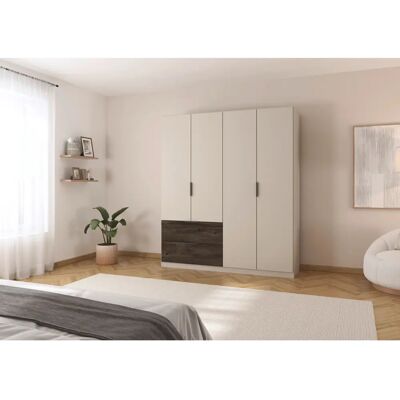 Rauch Koda Beige Kleiderschrank - 2 verstellbare Regale Rauch Koda Beige Kleiderschrank - 2 verstellbare Regale