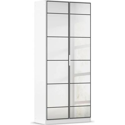 RAUCH Acero Weiß Loft-Spiegeltürschrank - Kleiderschrank RAUCH Acero Weiß Loft-Spiegeltürschrank - Kleiderschrank