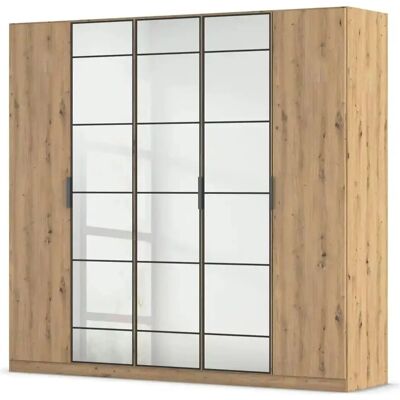 RAUCH Acero Kleiderschrank - Eiche Artisan, Drehtüren, Spiegel RAUCH Acero Kleiderschrank - Eiche Artisan, Drehtüren, Spiegel
