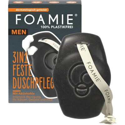 Foamie Marque Modèle - Gel Douche 3-en-1 pour Hommes - Publicité Foamie Marque Modèle - Gel Douche 3-en-1 pour Hommes - Publicité