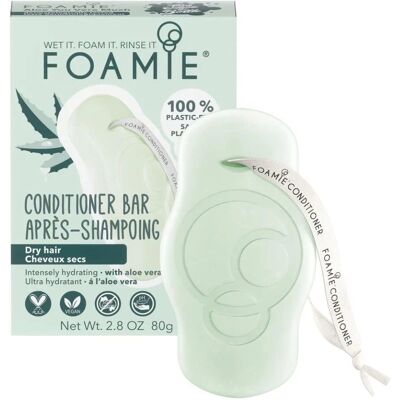 Barra acondicionadora de aloe Foamie - Para cabello seco, 80 g Barra acondicionadora de aloe Foamie - Para cabello seco, 80 g