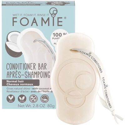 Barre de conditionneur Foamie Shake Your Coconuts - Cheveux normaux - Publicité Barre de conditionneur Foamie Shake Your Coconuts - Cheveux normaux - Publicité