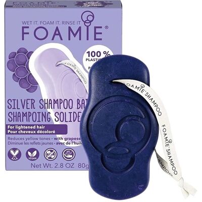 Foamie - Model Silver Linings Silver Shampoo Grapeseed Oil - Solid Shampoo Foamie - Model Silver Linings Silver Shampoo Grapeseed Oil - Solid Shampoo