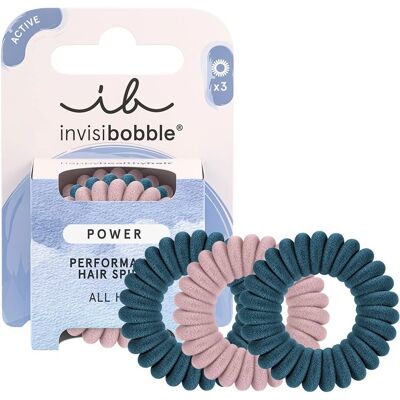 Invisibobble Power Rose et Glace - Elastique à Spirale Invisibobble Power Rose et Glace - Elastique à Spirale
