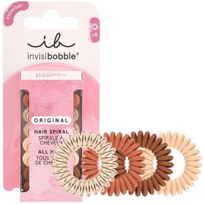 Invisibobble Café au Lait 8 Elastici per Capelli - Hair Elastics Invisibobble Café au Lait 8 Elastici per Capelli - Hair Elastics